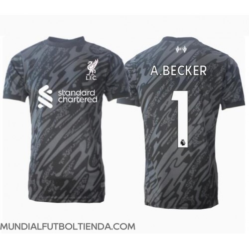 Camiseta Liverpool Alisson Becker #1 Portero Primera Equipación Replica 2024-25 mangas cortas